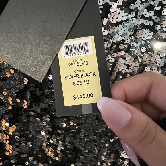 Rachel Zoe Micah Sequin Mini Dress - Size 10 - Black and Silver - Brand New! - Picture 10 of 10